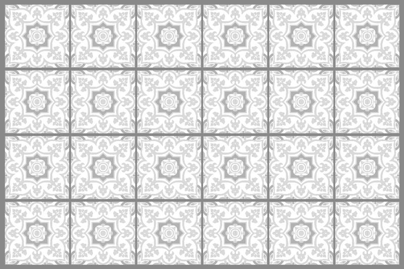 Tovaglietta americana originale toni grigi - TenStickers