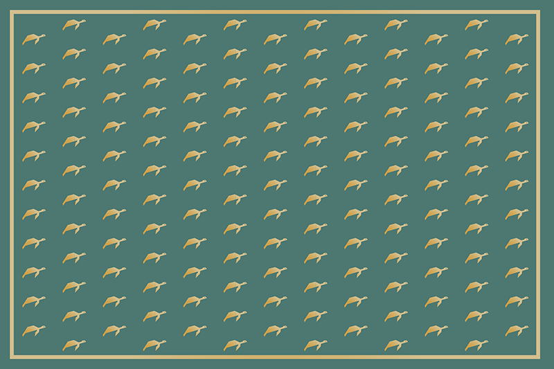 Tovaglietta americana con nome superficie elegante a motivi - TenStickers