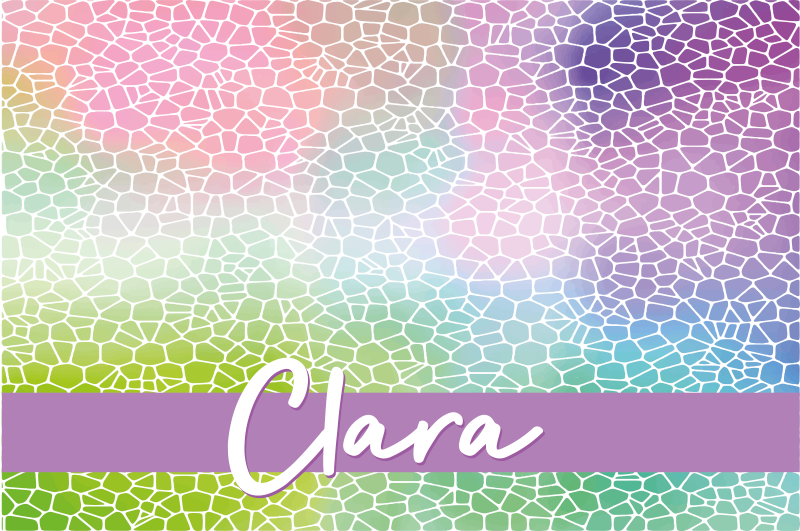 Tovaglietta americana moderna Nome personalizzabile   - TenStickers