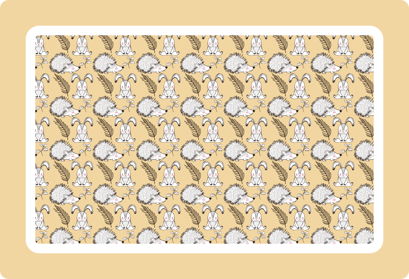 Tovaglietta americana infantile personaggi cartoni cute - TenStickers