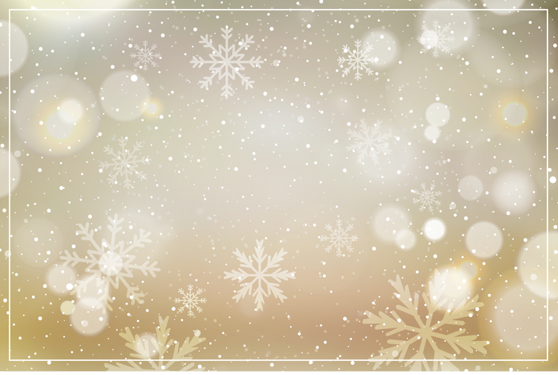 Tovaglietta americana natale sfondo di fiocchi di neve - TenStickers