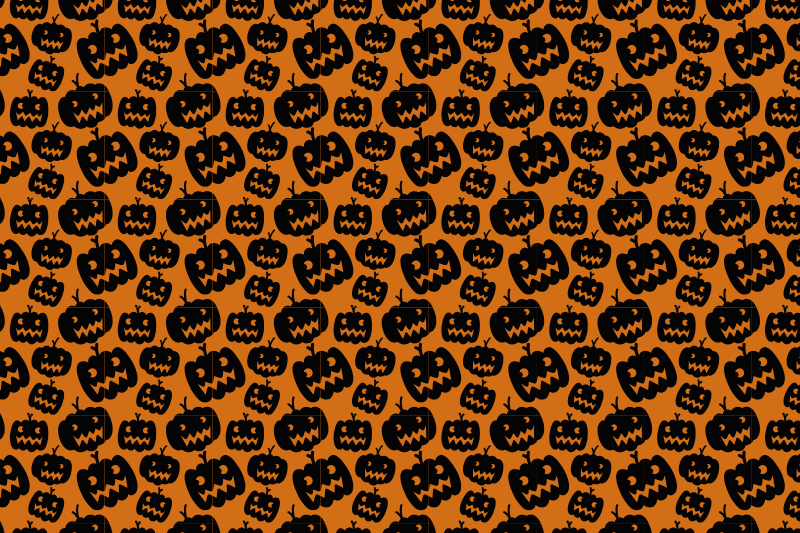 Tovaglietta americana di halloween motivo zucche spaventose - TenStickers