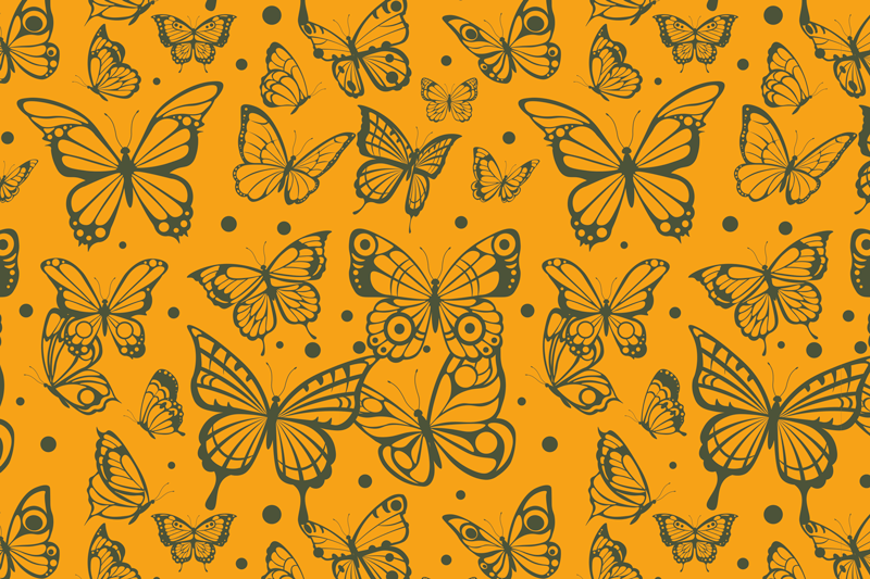 Tovaglietta americana originale motivo farfalla - TenStickers