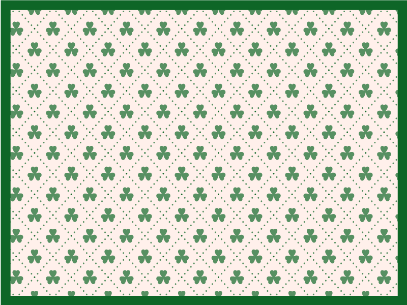Tovaglietta americana originale superficie a quadrifoglio - TenStickers