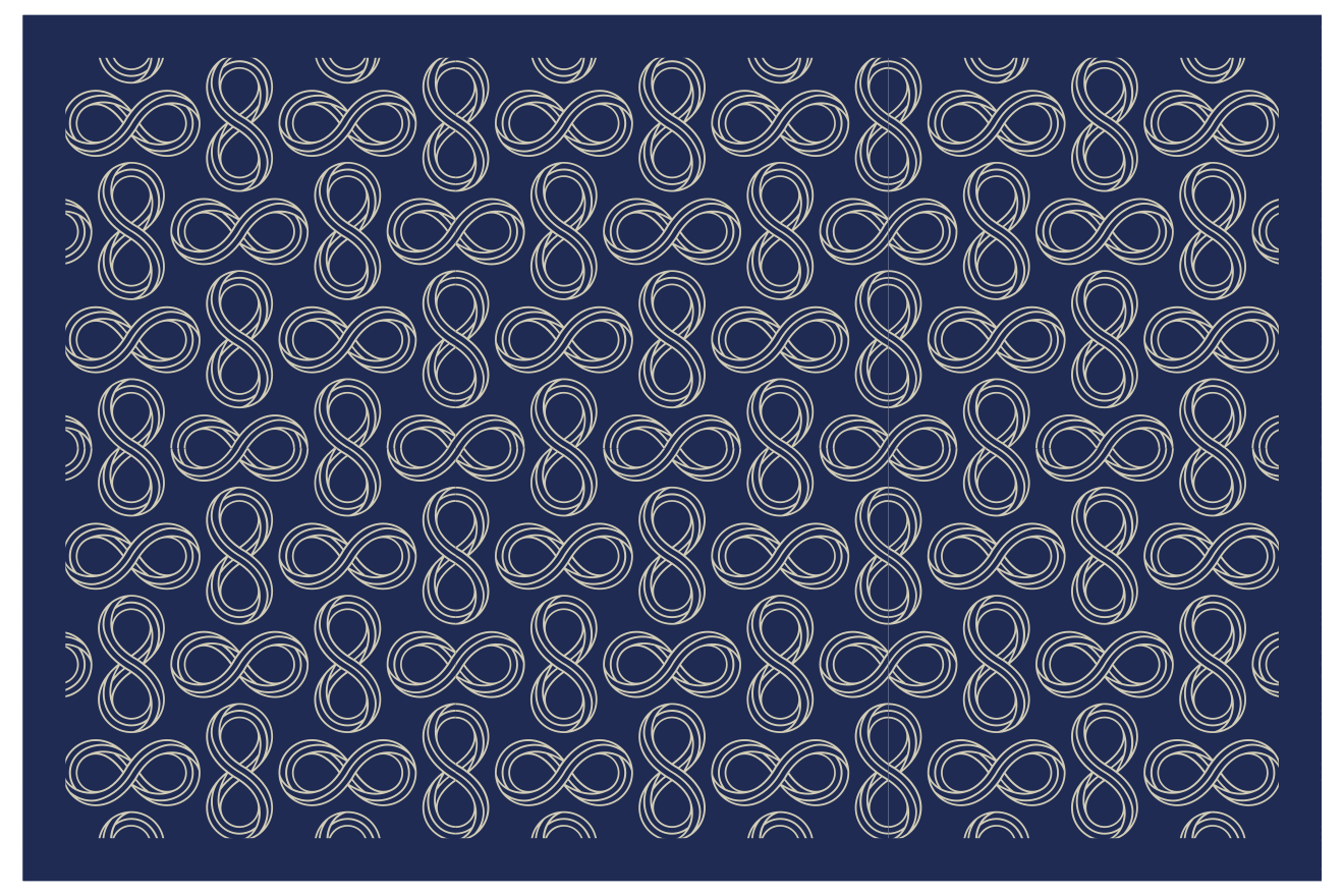 Tovaglietta americana textu motivo infinito elegante - TenStickers
