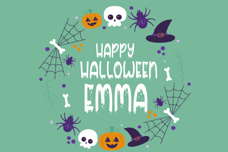 Tovaglietta americana di halloween design a tema halloween - TenStickers
