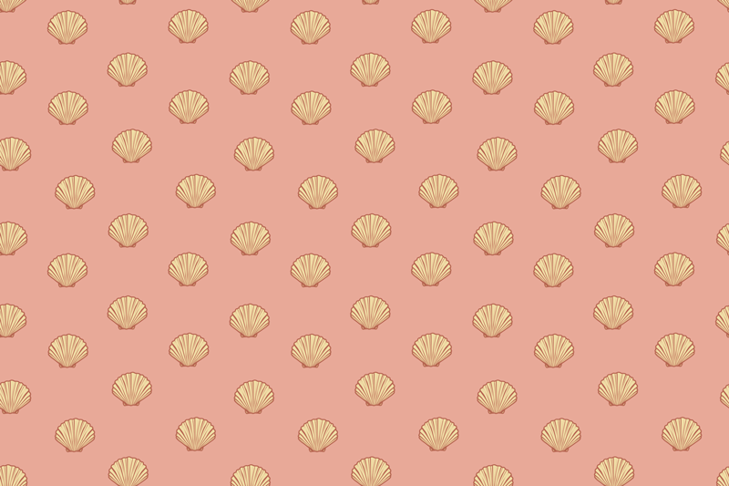 Tovaglietta americana originale motivo conchiglie - TenStickers