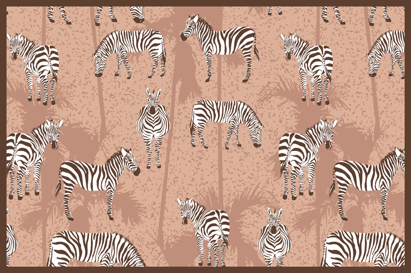 Tovaglietta americana originale stile zebra print - TenStickers