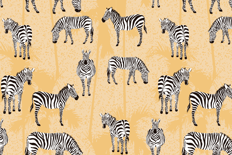 Tovaglietta americana originale motivo zebra - TenStickers