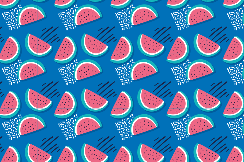 Tovaglietta americana originale motivo anguria - TenStickers