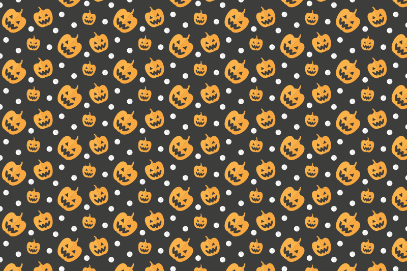 Tovaglietta americana di halloween con motivo zucche - TenStickers