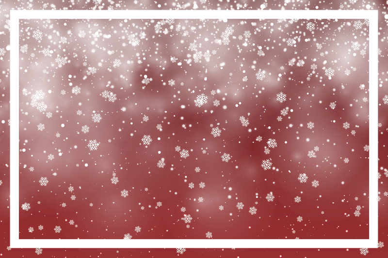Tovaglietta americana natale scena di fiocchi festivi - TenStickers