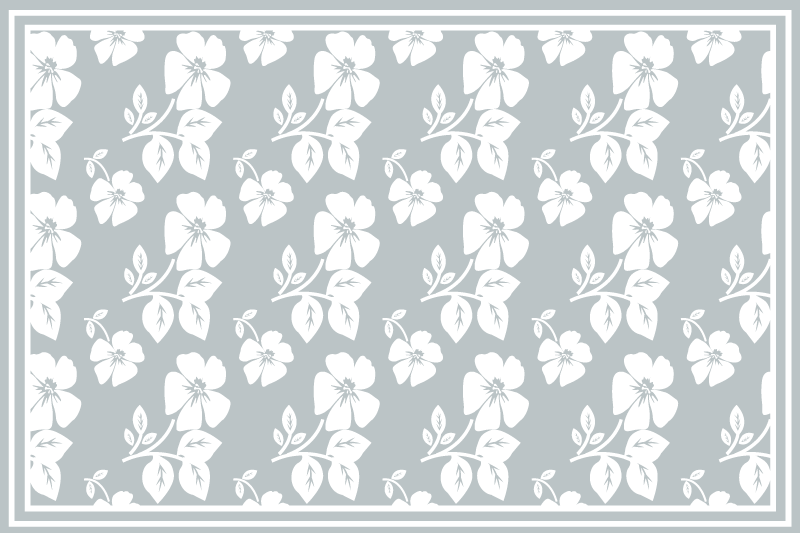 Tovaglietta americana textu base floreale - TenStickers