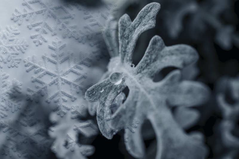 Tovaglietta americana textu motivi eleganti a fiocco di neve - TenStickers