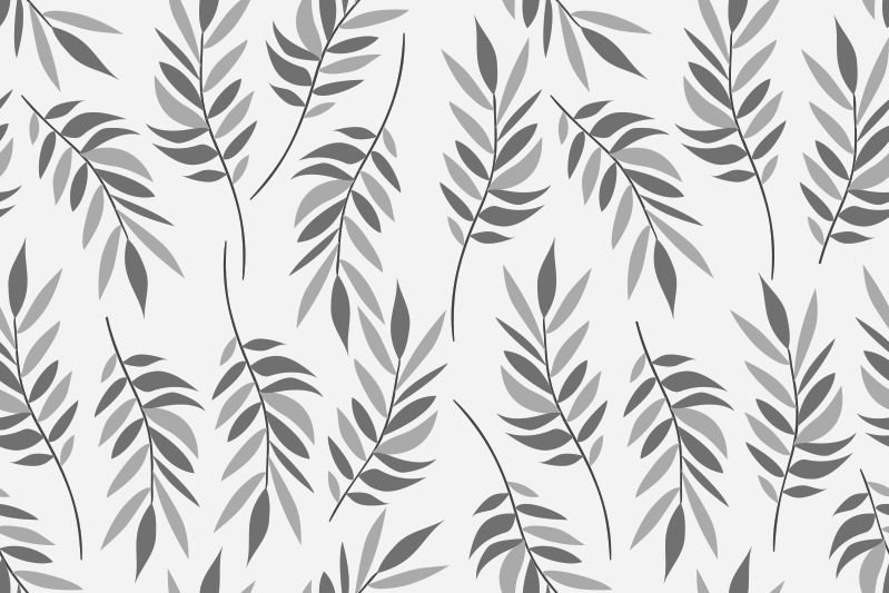 Tovaglietta americana textu motivo foglia elegante - TenStickers