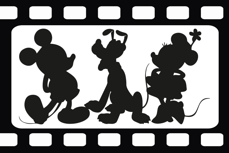 Tovaglietta americana infantile sagome di personaggi animati - TenStickers
