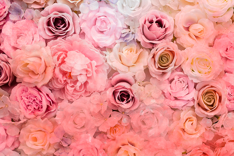 Tovaglietta americana textu motivo rose floreali - TenStickers