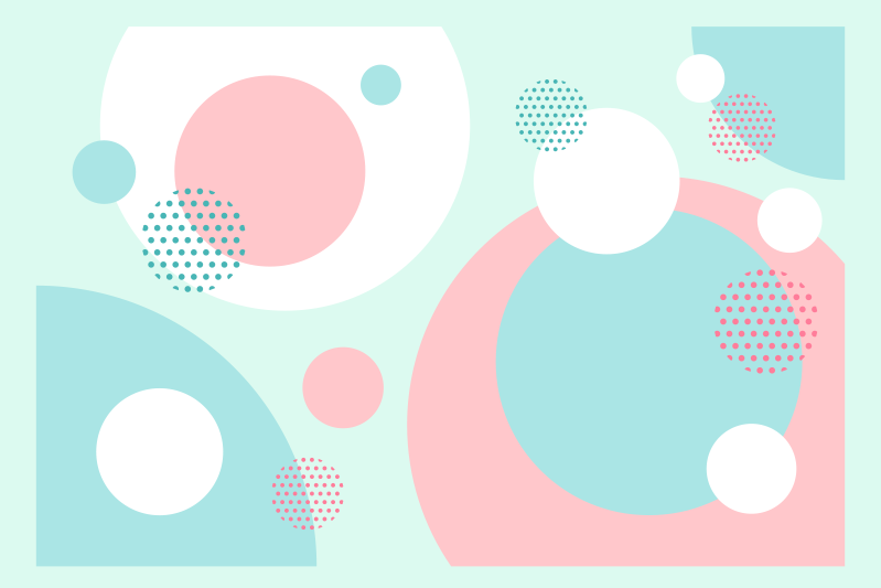 Tovaglietta americana moderna blocchi colorati geometrici - TenStickers