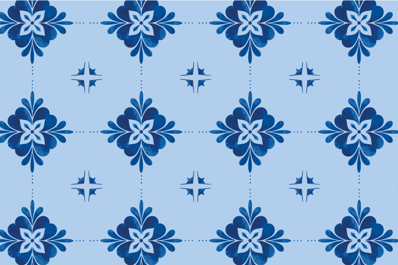 Tovaglietta americana textu copertura tavolo fiorita - TenStickers