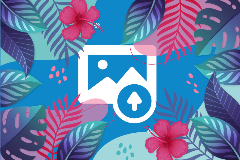 Tovaglietta americana originale foglie tropicali colorate - TenStickers