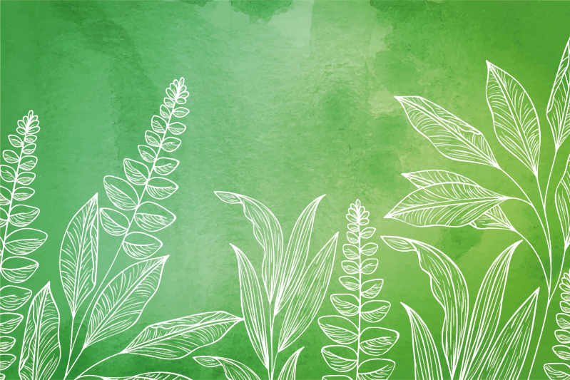 Tovaglietta americana infantile set da tè con foglie - TenStickers