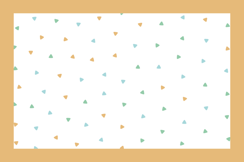 Tovaglietta americana con nome motivo triangoli eleganti - TenStickers