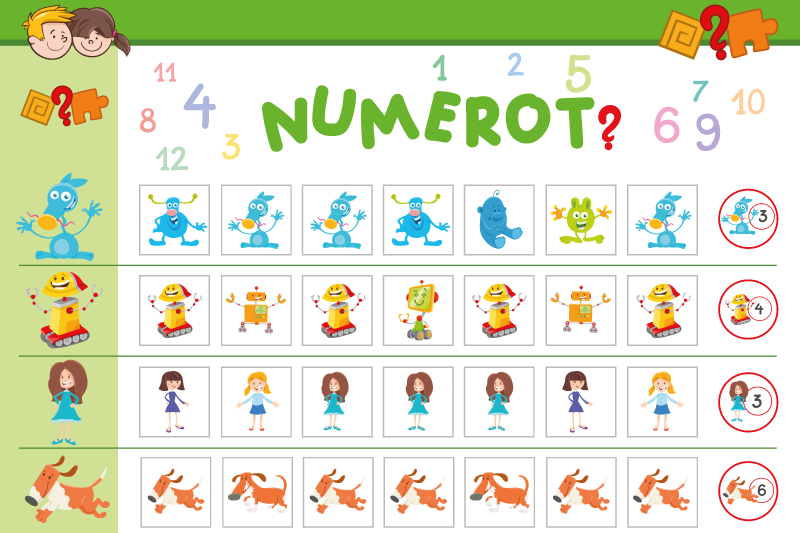 Tovaglietta americana infantile tavola educativa colorata - TenStickers