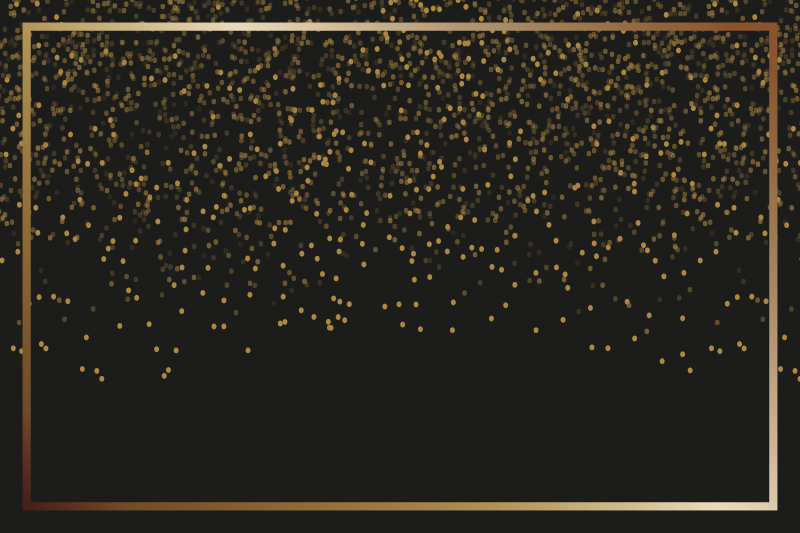 Tovaglietta americana elegante glitter nero elegante - TenStickers