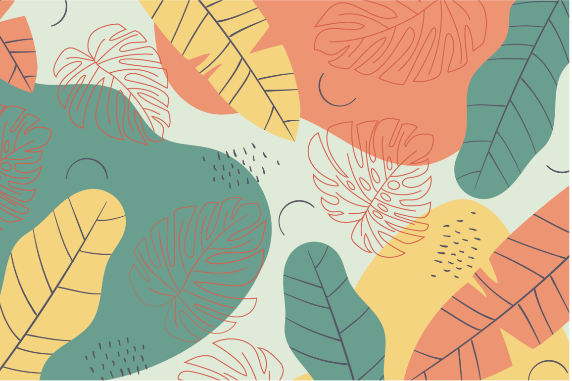 Tovaglietta americana originale con motivo fogliare - TenStickers