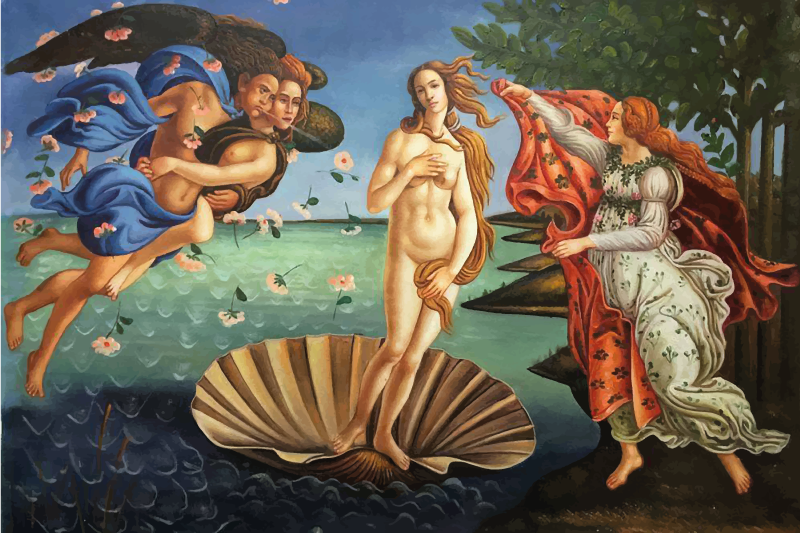Tovaglietta americana originale scena di mitologia classica - TenStickers