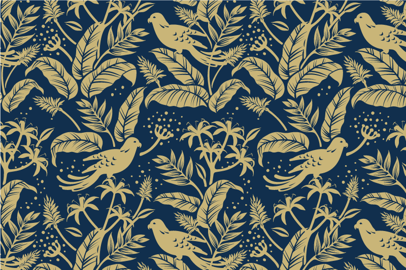 Tovaglietta americana originale motivo foglia elegante - TenStickers