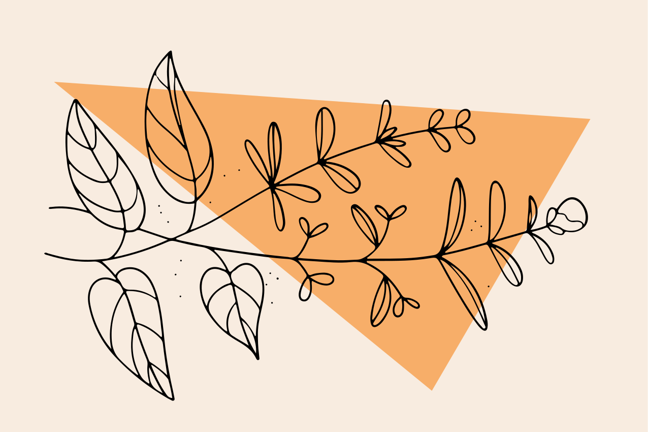 Tovaglietta americana originale design astratto floreale - TenStickers