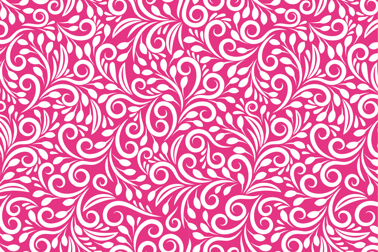 Tovaglietta americana textu motivo floreale a spirale - TenStickers