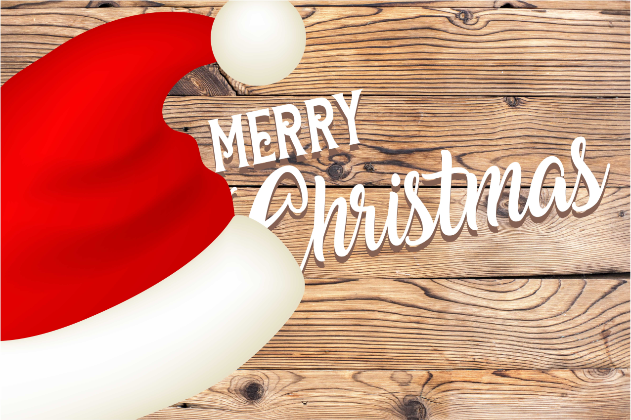 Tovaglietta americana natale cappello di babbo natale - TenStickers