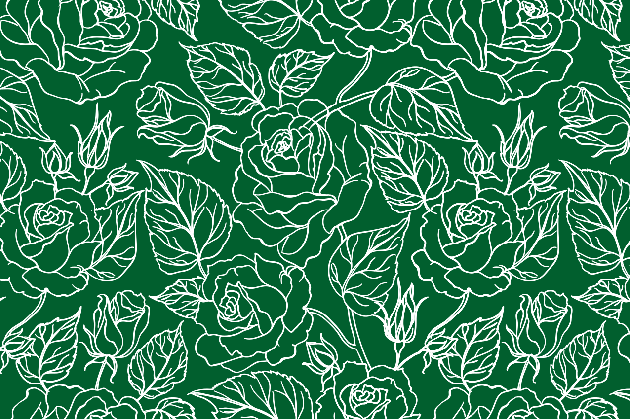 Tovaglietta americana textu composizione botanica elegante - TenStickers