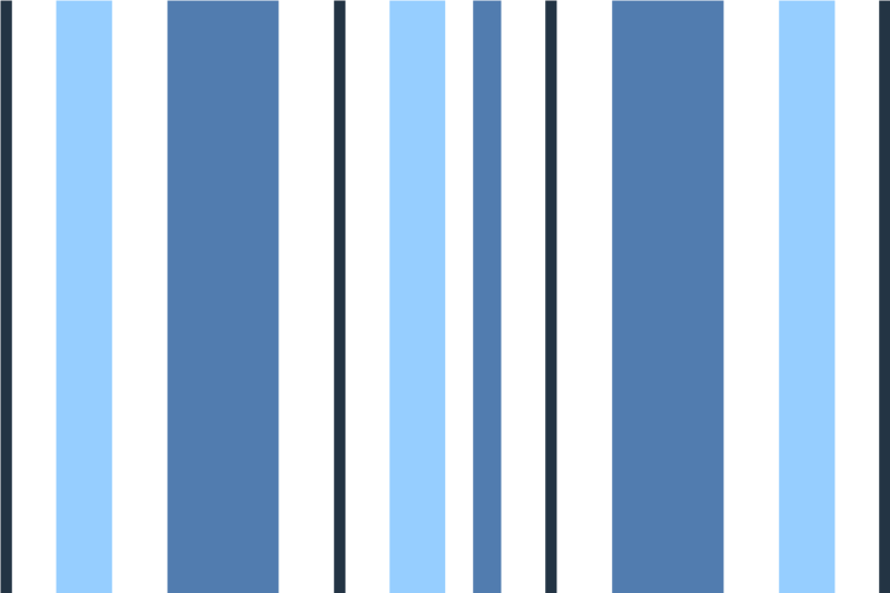 Tovaglietta americana moderna tovagliette blu a righe - TenStickers