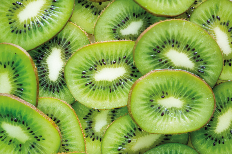 Tovaglietta americana textu fette di kiwi fresco - TenStickers