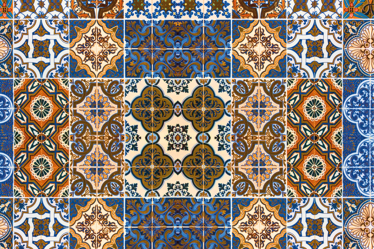 Tovaglietta americana textu motivi di piastrelle intricati - TenStickers