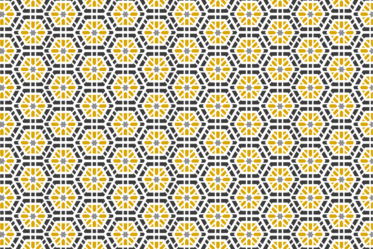 Tovaglietta americana textu design geometrico - TenStickers