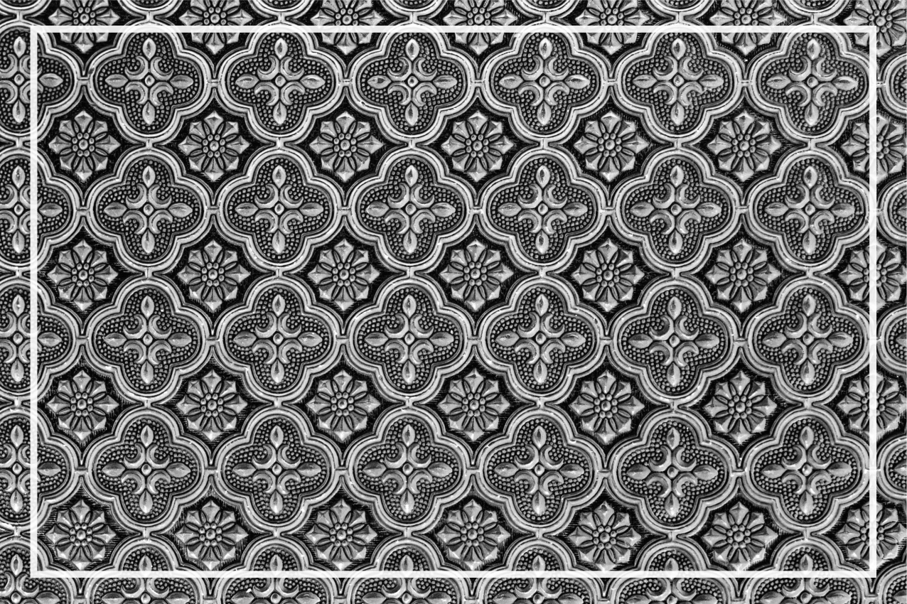 Tovaglietta americana textu superficie decorata intricata - TenStickers