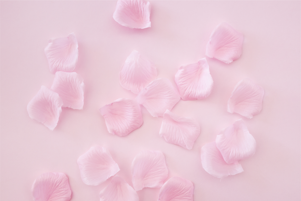 Tovaglietta americana textu composizione di petali delicati - TenStickers