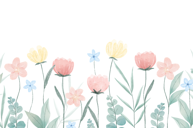 Tovaglietta americana originale con composizione floreale - TenStickers