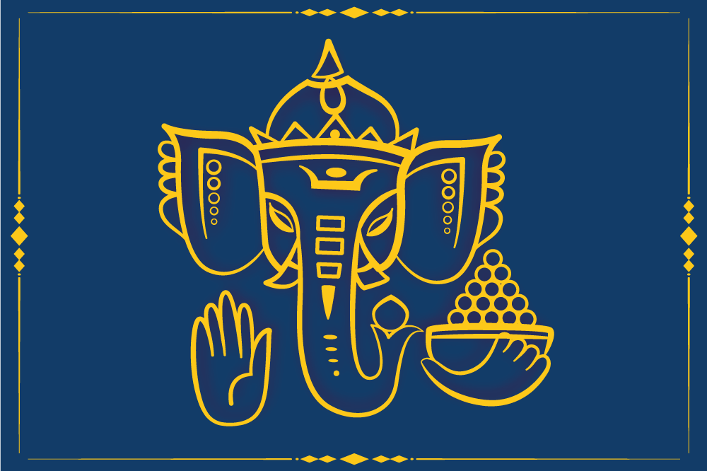 Tovaglietta americana originale motivo ganesha tradizionale - TenStickers