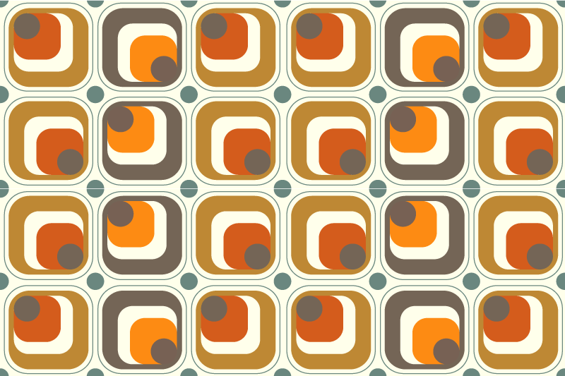 Tovaglietta americana moderna a quadrati rétro - TenStickers