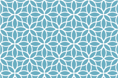Tovaglietta americana textu motivo floreale geometrico - TenStickers