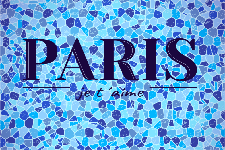 Tovaglietta americana frase citazione d'amore parigi - TenStickers