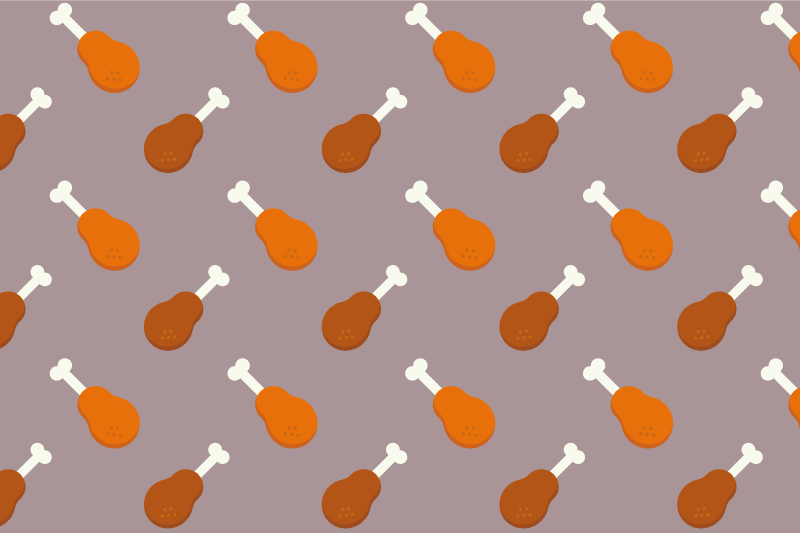 Tovaglietta americana originale motivo cosce di pollo - TenStickers