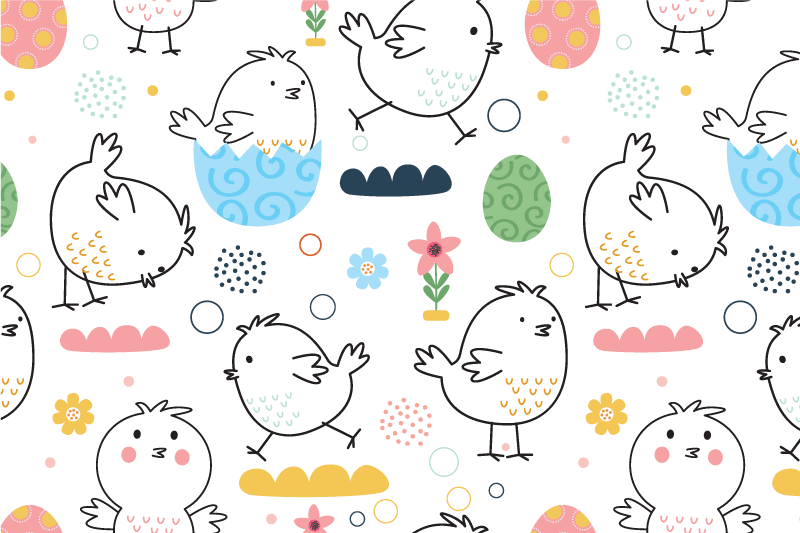 Tovaglietta americana infantile con motivi di uccelli - TenStickers