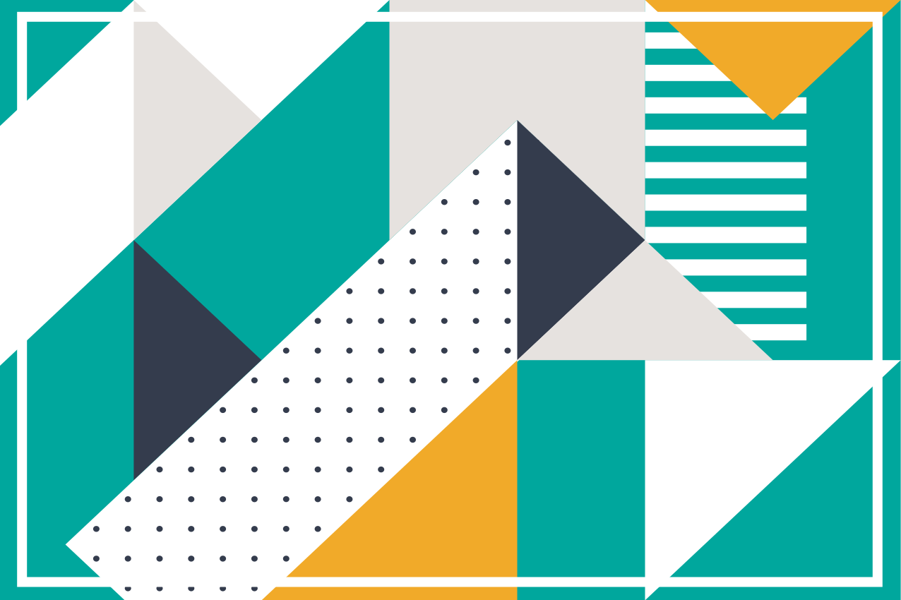 Tovaglietta americana moderna a forme geometriche - TenStickers