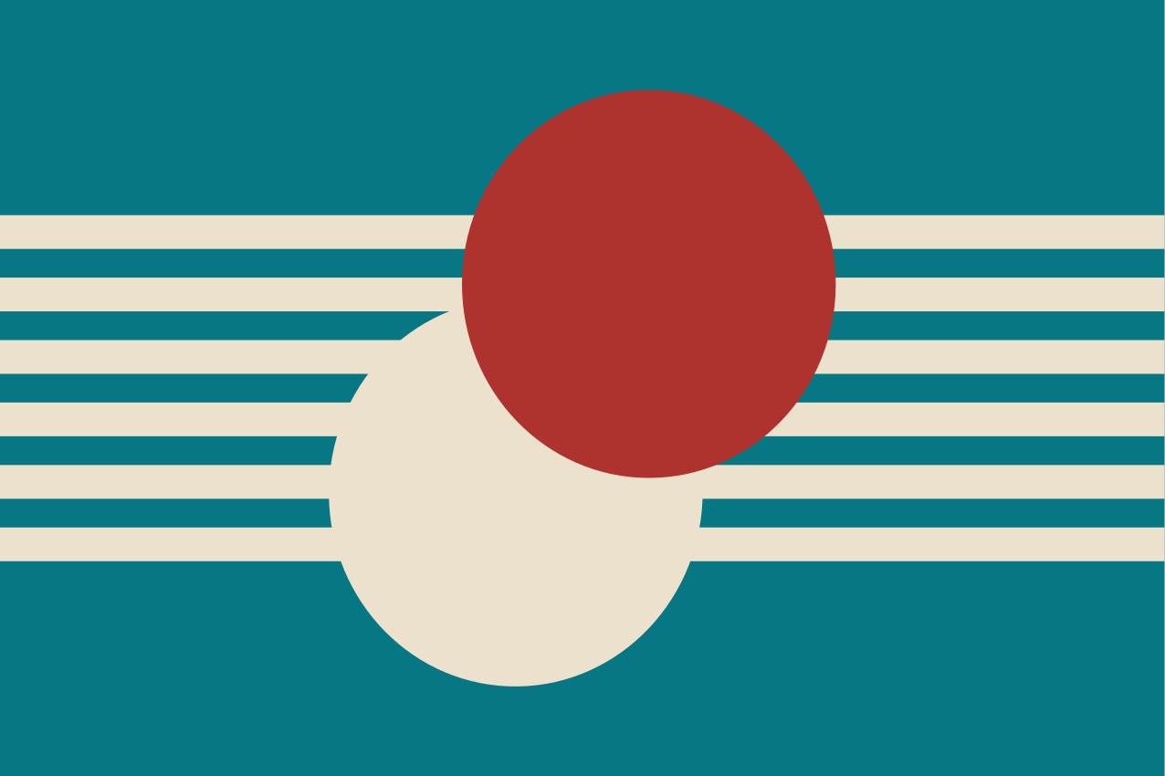 Tovaglietta americana moderna forme astratte colorate - TenStickers